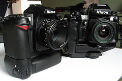 Nikon D90 (digital) vs. F4 (film)