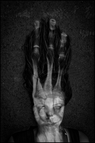 model actress fashion x ray hand photojournalism war photography and just plain strange dark evil unusual negative sandwich composite controversial dark sexy and completely new!