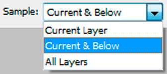 Clone Stamp Sampling Options