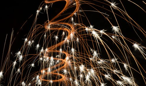 closeup photo of fireworks