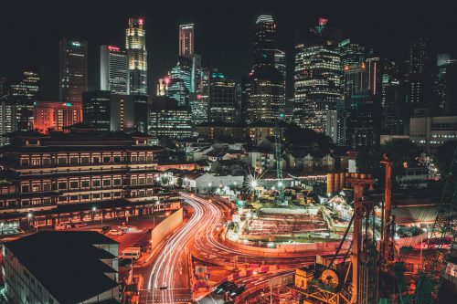 timelapse photo of city with vehicles