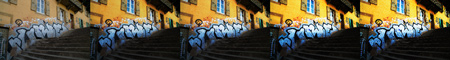 Orange Wall Graffiti