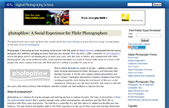 photophlow: A Social Experience for Flickr Photographers